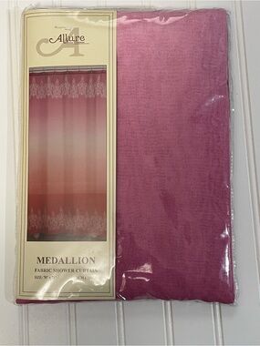 Allure Medallion Ombre Pink Shower Curtain